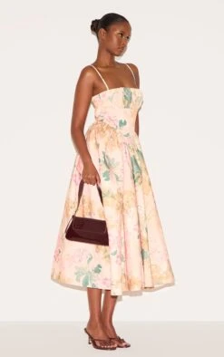 Prettylittlething Pink Abstract Floral Ruched Bust Corset Strappy Midaxi Dress -Pretty Little Thing Shop fafcae627407d2c6bea0c95ac98683fd91ac4f82 CNM0114 3 pink abstract floral ruched bust corset strappy midaxi dress