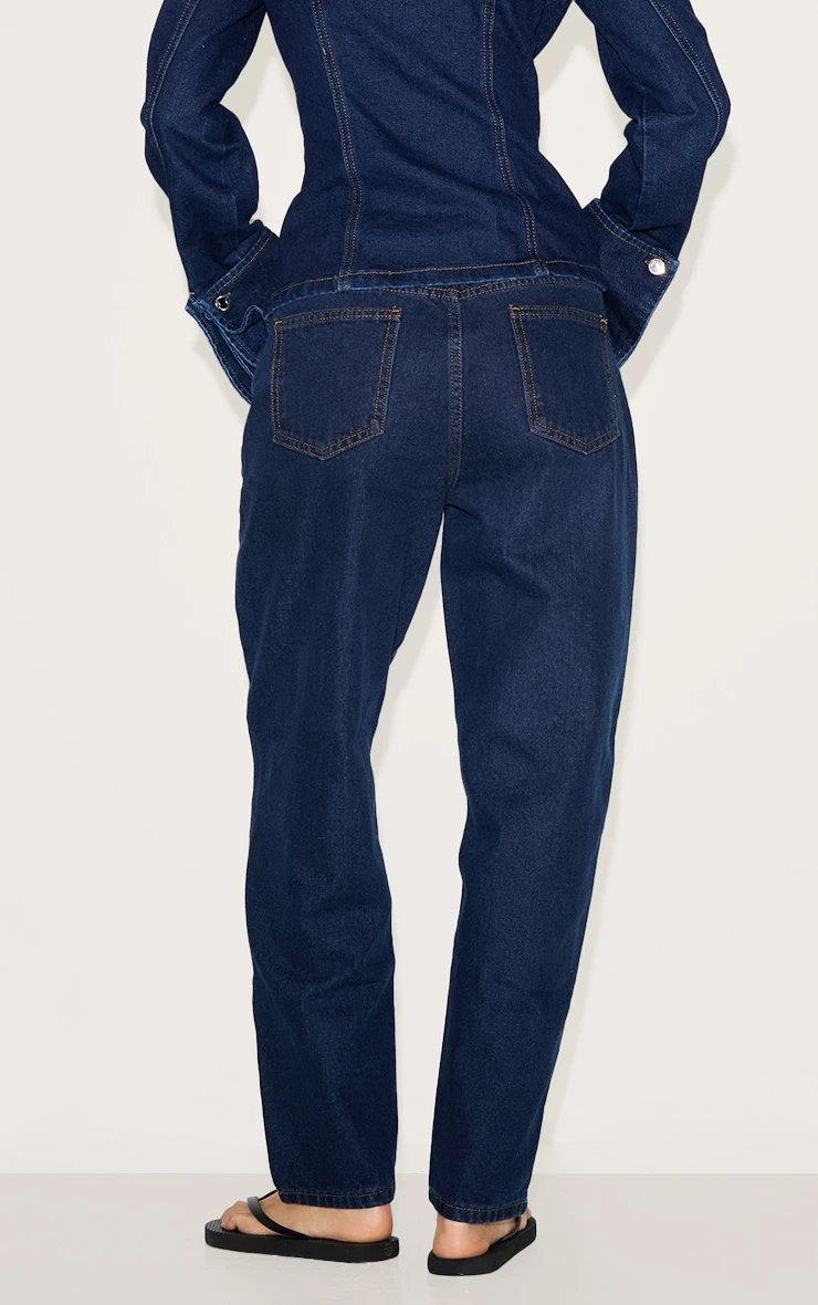 Prettylittlething Indigo High Waist Mom Jeans 3 Prettylittlething Indigo High Waist Mom Jeans - Image 3