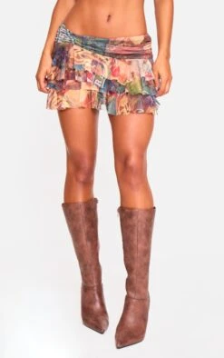 Prettylittlething Multi Scenic Collage Printed Mesh Frilly Low Waist Mini Skirt -Pretty Little Thing Shop fb1a5ced23f39f6908e131d313be4492fb719cc6 cnk4442 2