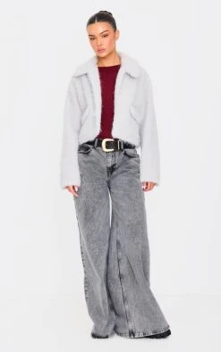 Prettylittlething Grey Wool Look Pocket Detail Zip Up Jacket 7 Prettylittlething Grey Wool Look Pocket Detail Zip Up Jacket -Pretty Little Thing Shop fbe9087883aa8b75f538d4bd773100c4b174c266 cnj4223 3