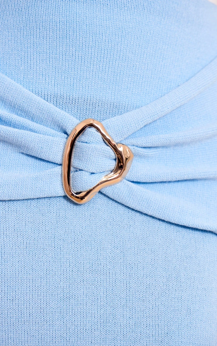 Prettylittlething Blue Trim Detail Maxi Skirt 4 Prettylittlething Blue Trim Detail Maxi Skirt - Image 4