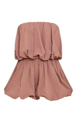 Prettylittlething Mushroom Puffball Detail Bandeau Romper -Pretty Little Thing Shop fc36675b72b7cbf451282d5c619fd1b1785b739c CNM7370 5 mushroom puffball detail bandeau playsuit