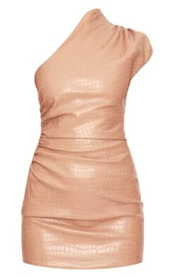 Prettylittlething PLT Label Taupe Croc Faux Leather Asymmetric Bodycon Dress -Pretty Little Thing Shop fc521cd253e3a1da4d055a47cb1ffcd8dc78c1a8 cnl5683 5