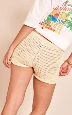 Prettylittlething Lemon Fine Crochet Knit Drawstring Shorts 8 Prettylittlething Lemon Fine Crochet Knit Drawstring Shorts -Pretty Little Thing Shop fc62b03c448e2b764b7bc0c248823265c2fcc859 CNM3376 3 lemon fine crochet knit drawstring shorts
