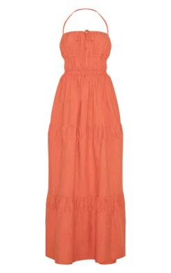Prettylittlething Rust Ruched Backless Strappy Maxi Dress -Pretty Little Thing Shop fd614134a0effac408f7f17dd02232fa7f3a1325 CNM3619 5 rust ruched backless strappy maxi dress