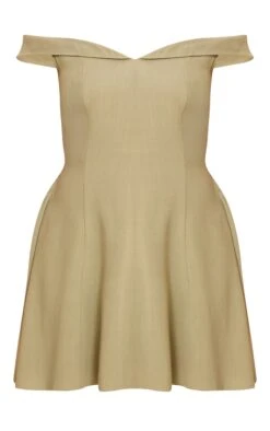 Prettylittlething Sage Bardot Shift Dress -Pretty Little Thing Shop fe3eab49c8d0929e920ed461f65d6a2158afe217 CNN8343 5 sage bardot shift dress