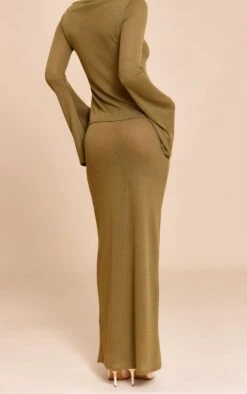 Prettylittlething Olive Textured Maxi Skirt -Pretty Little Thing Shop fe7d815cbf4985ae352a881d0e2d1ed7e424c675 CNM8973 3 olive textured maxi skirt