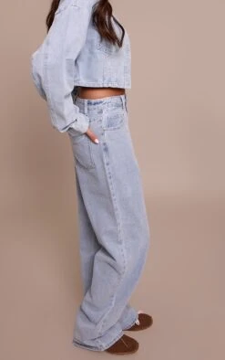 Prettylittlething Light Blue Straight Leg High Rise Jeans -Pretty Little Thing Shop ff67d95fbf7d7e0fba734daeb27ea6f03e70b44e CNM9277 2 light blue straight leg high rise jeans